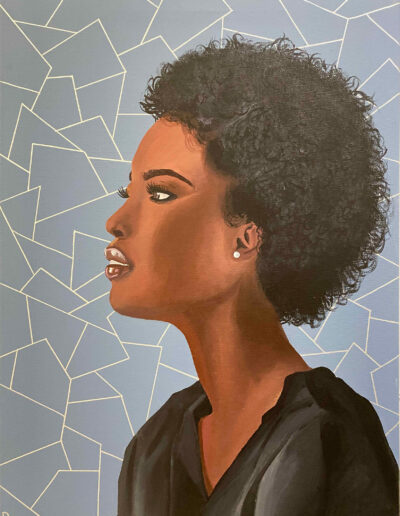 Dejah Chapple, Somewhere In Time, acrylic on canvas, ©Dej the Muse