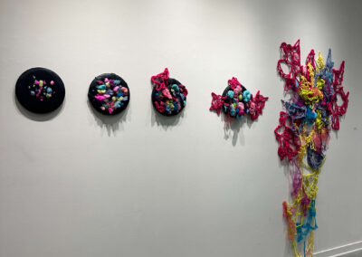 Shania Herrera, Out of Bounds, 2022. Canvas, wool, acrylic yarn, and glass beads. © Shania Herrera